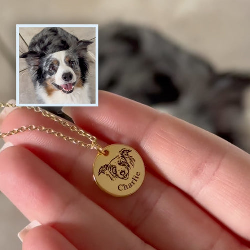 Pawtrait Pet Portrait Necklace